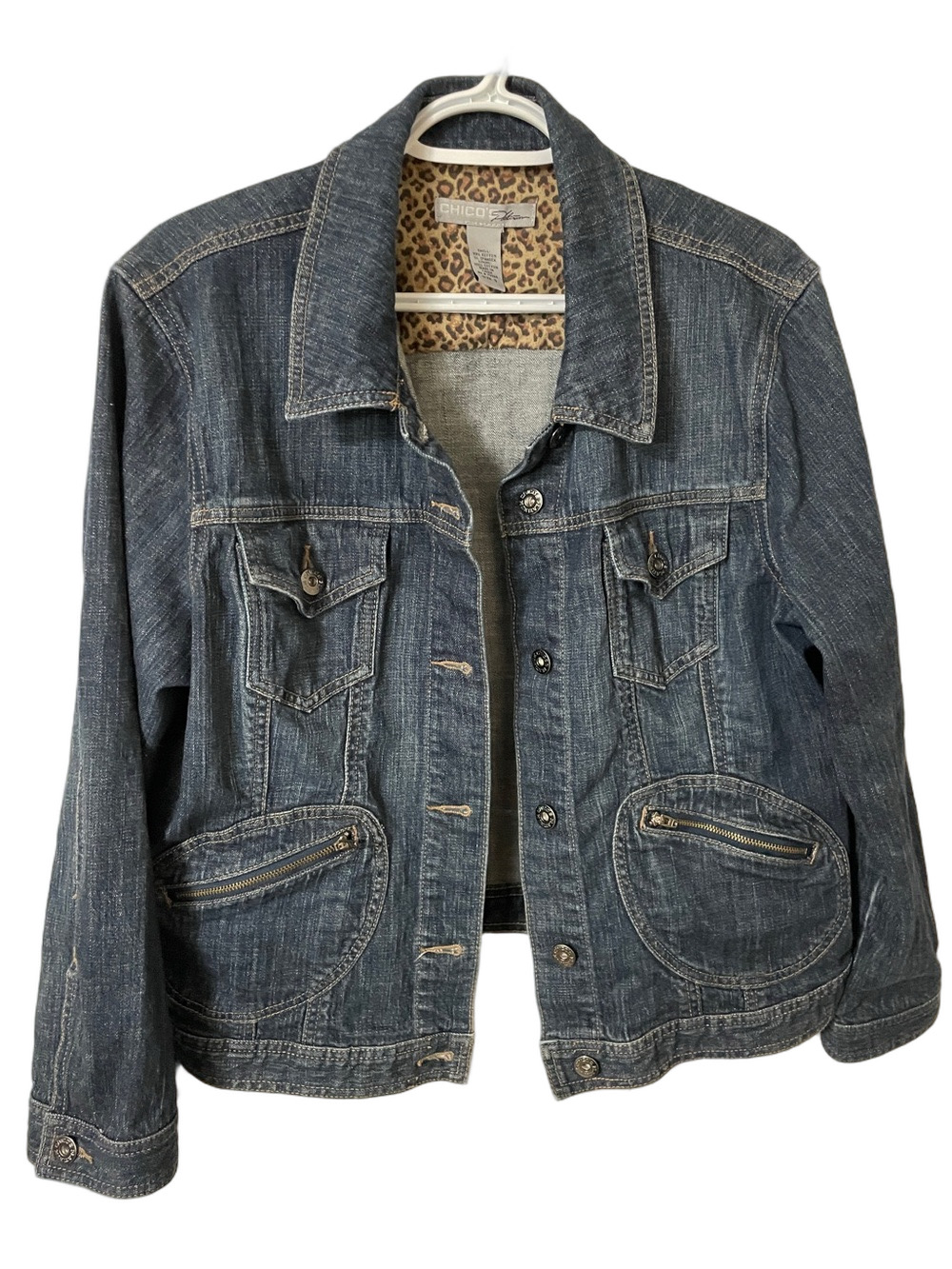 Chico's Jean Jacket Size XL